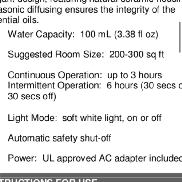 Sparoom Ultramist ceramic essential oil diffuser - Picture 6 of 6